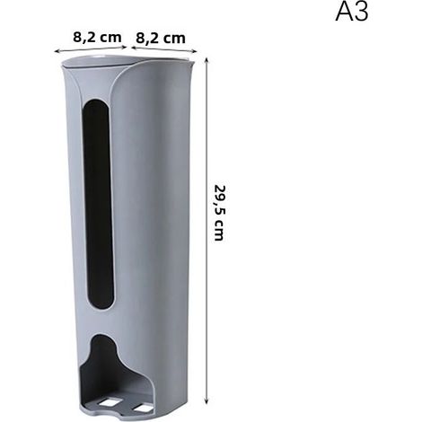 Organisateur de sacs plastique mural - Rangement suspendu pour cuisine/salle de bain - Design économisant de l'espace pour placards/armoires - Installation simple, matériau écologique (1/5)