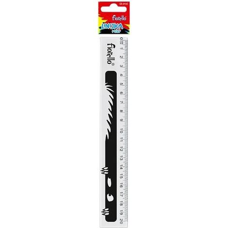 Regla de plástico de 20 cm fiorello