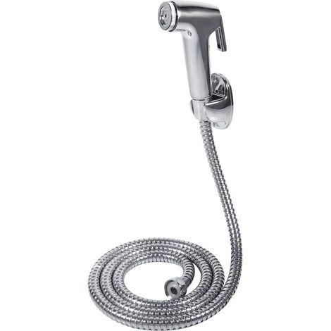 Douchette WC Bidet avec Support Tuyau et Fixation Murale - Pomme de Douche à Main en Acier Inoxydable pour Toilettes et Salle de Bain (1/5)