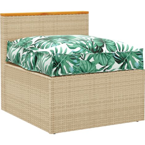 Coussin d'extérieur,Coussin pour assise de palette Motif de feuille 70 x 70 x 12 cm CFW466511 (1/5)