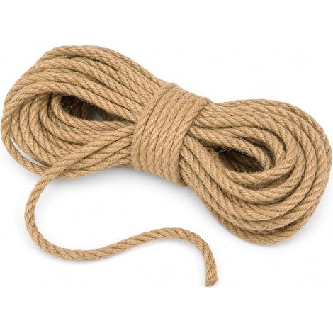 Ficelle Jute 8mm, Corde Jute Naturelle (1/5)