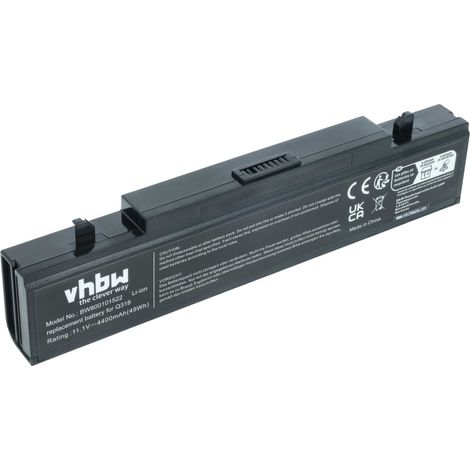 vhbw Akku kompatibel mit Samsung R780, RC408, RC410, RC520 S02, R730, RC420, RC520 S03, RC508, RC510, RC512, RC518 Notebook (4400 mAh, 11,1 V, Li-Ion) (1/5)
