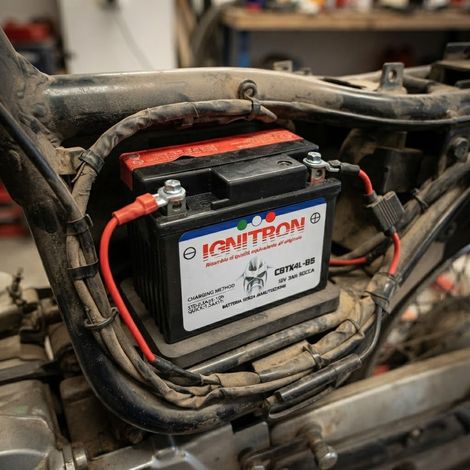 Batteria "Ignitron AGM" al piombo sigillata ricaricabile per moto -3 Ah (1/3)