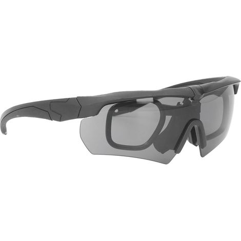 Les lunettes de protection contre les impacts peuvent être utilisées avec des lunettes correctrices et sont disponibles avec des verres transparents et jaunes. (1/5)