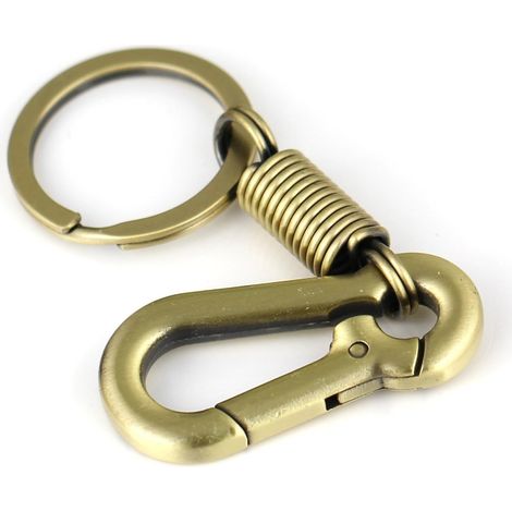 Porte-clés rétro simple et robuste en forme de mousqueton (1/5)