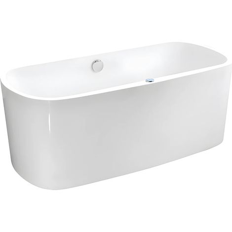 Baignoire balnéo à leds SIRGAO - 1 place - 155L - 15075 cm - Blanche