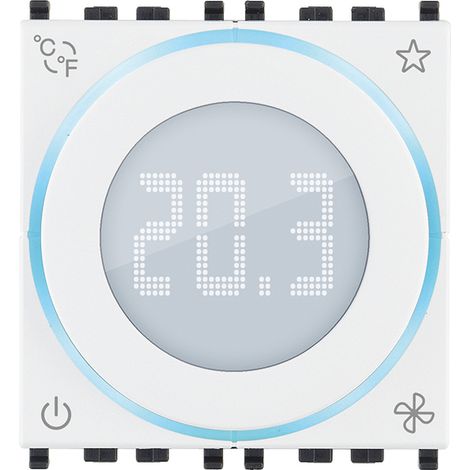 VIMAR - 02971.B Termostato rotella domotico 2M bianco