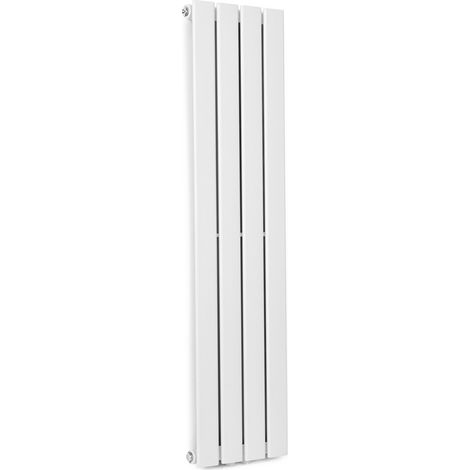Blumfeldt Badheizkörper, Design Heizkörper Flach, Sparsamer Flachheizkörper Vertikal, Wand-Röhrenheizungen, 380 W Vertikal Heizkörper mit Thermostat, Wandheizkörper für Badezimmer & Wohnzimmer (1/5)