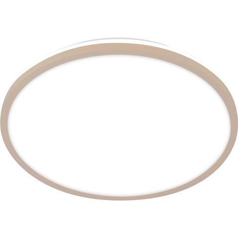 Plafonnier LED à lumière indirecte, lumière blanche neutre, 15W, 1500lm, lustre salon, lustre chambre, luminaire plafonnier, cuisine, plafonnier LED, 28 x 4,2 cm, beige (1/5)