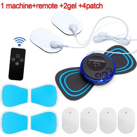 Appareil de massage cervical EMS (stimulateur musculaire) - Patch électrique à impulsions basse fréquence - Outil de relaxation et de soulagement de la douleur 01299-AquaForge
