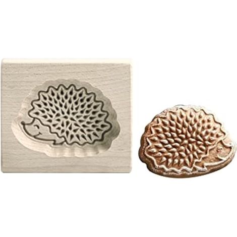 Emporte-pièce en Bois sculpté 3D - Moules à Biscuits en Bois sculpté 3D - Outils de Cuisine pour Nol, Thanksgiving, Halloween, Paques (Marron-D) (1/4)