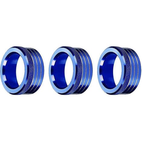 Lot de 3 boutons de réglage du volume de la climatisation pour console centrale de voiture BRZ 86 GT86 2013-2020 Bleu (1/5)