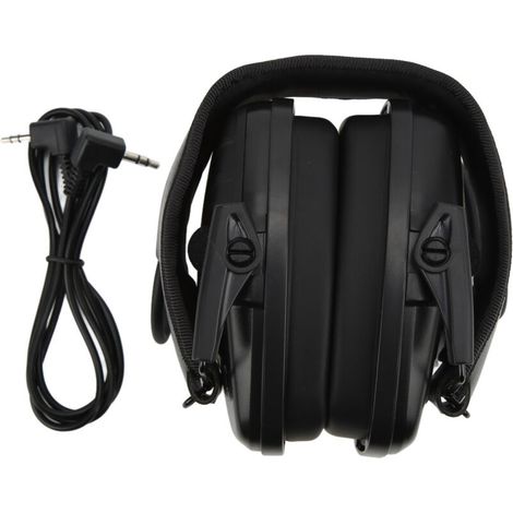 Protecteur Auditif de Chasse Professionnel Anti-Bruit pour Tir Extérieur, Casque de ProtectionNoir (1/5)