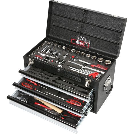 Kstools – Coffret d'outils universels 99 pcs – Outils en chrome vanadium – Verrouillage centralisé – Conception stable en tôle d'acier