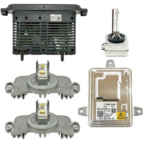 Kit de module de ballast xénon pour phares BMW Série 3 F30 F31 F34 (2012-2015), comprenant un calculateur de commande, une diode LED pour feux de jour (DRL) et une ampoule D1S. (1/5)