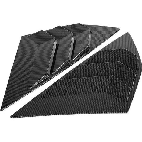 Grille d'aération de lunette arrière style fibre de carbone, compatible avec Ford Focus ST RS MK3