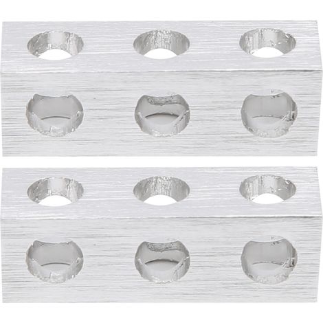 Lot de 2 poutres carrées 3 trous 3106‑0003‑0024, 8 x 8 x 24mm, pièce robotique accessoire (1/5)