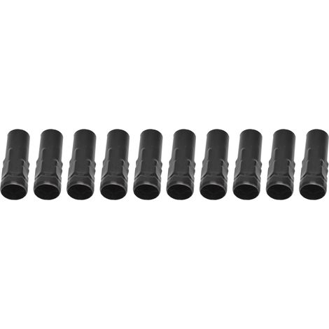 10 Stück E14 Metallrohre für Kerzenlampenfassungen, Lampensockel, Beleuchtungszubehör, 25 x 80 mm, Schwarz (1/5)