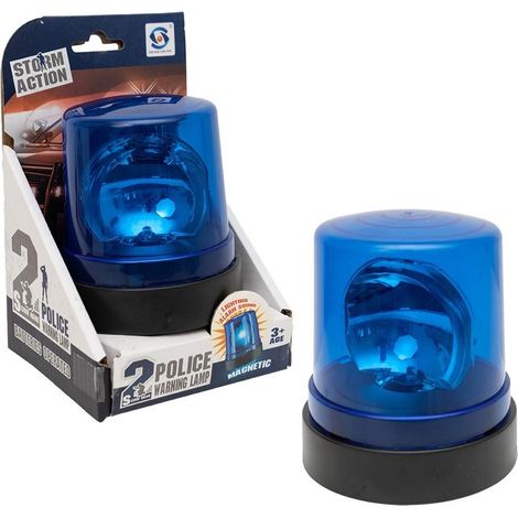 Sirena blu della polizia