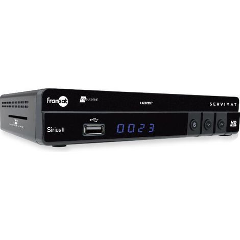 Récepteur Satellite HD - Servimat - SIRIUS III - TNT HD gratuite - Dolby - Packs thématiques FRANSAT (1/2)