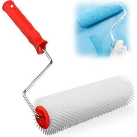 ALLIANDISRouleau Debulleur 23cm - Dents de 14 mm(Poils rigides) - Rouleau Anti Mousse, Rouleau Débulleur Ragreage pour Auto-nivelant Anti-Bulles, Rouleau