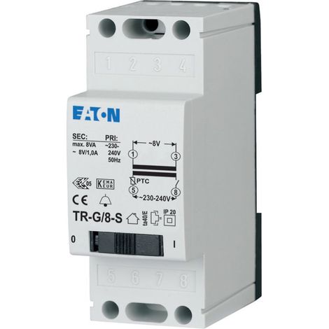Eaton Transformador 230 V, 8 V, 1 A, 2 HP, 272482