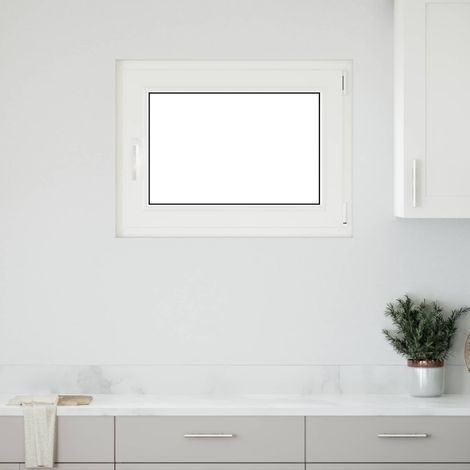 Kellerfenster RISOR Weiß 80 x 60 cm PVC und Glas