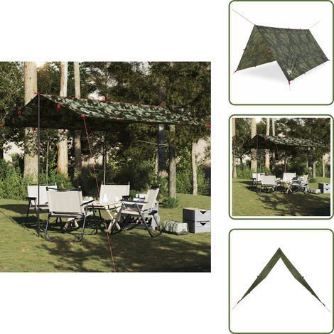 vidaXL Tarp Tarnmuster 306x306 cm Wasserdicht (1/5)
