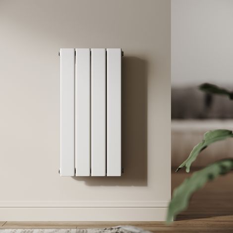 SONNI Design Heizkorper klein Weiß/Anthrazit Flachheizkörper Vertikal Paneelheizkörper 600x311mm 222 Watt