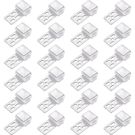 Lot de 24 clips à ressort de canapé - Kit de réparation de meubles en acier inoxydable - Clips à ressort - Pièces de rechange pour canapé, chaise, meubles, ressorts d'ameublement (1/5)