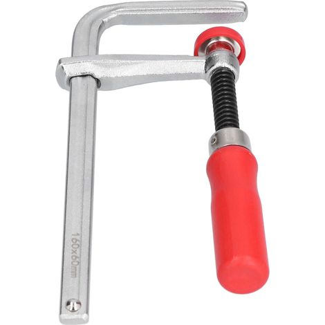 Pince F réglable en aluminium, pinces à barre antidérapantes avec poignée en peuplier pour le travail du bois, 160x60mm (1/5)