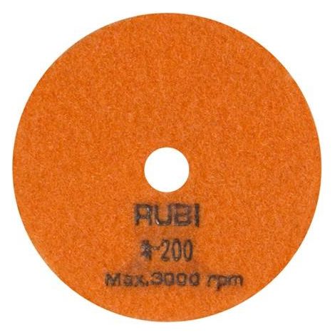RUBI 62972 Disco Flexible Diamantado Para Pulir 100mm Grano 200 - ref: 62972