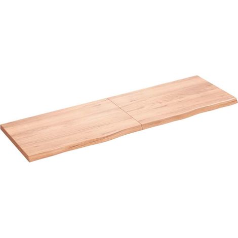 Tablero mesa madera roble tratada marrón claro 160x50x(2-4) cm vidaXL (1/5)