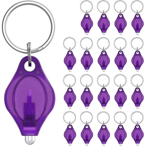 Kit de Lampe-Torche Fluorescente à Piles, 10 Lumens, Détecteur de Lumière Portable Violet, 20 Pièces (1/5)