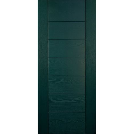 Pannello per Porta Blindata in Vetroresina da Esterno Helios Verde 90x210