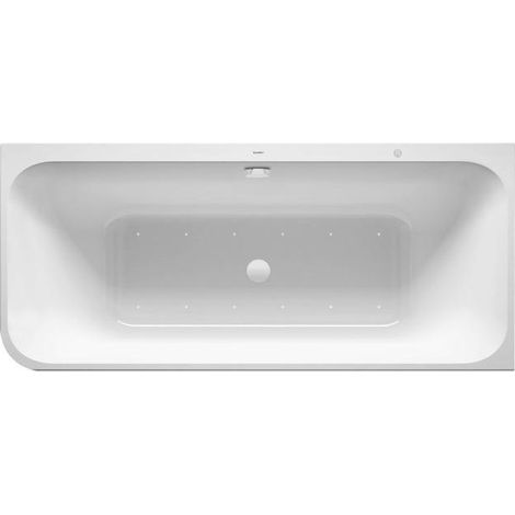 Baignoire jacuzzi HAPPY D.2Plus 1800x800mm. angef.Acrylv..Graph.S.Matt coin droite .CL