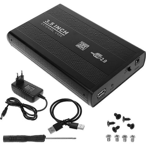 Disque dur externe 3,5" pour boîtier, compatible USB 2.0 et USB 3.0, stockage SATA (1/4)