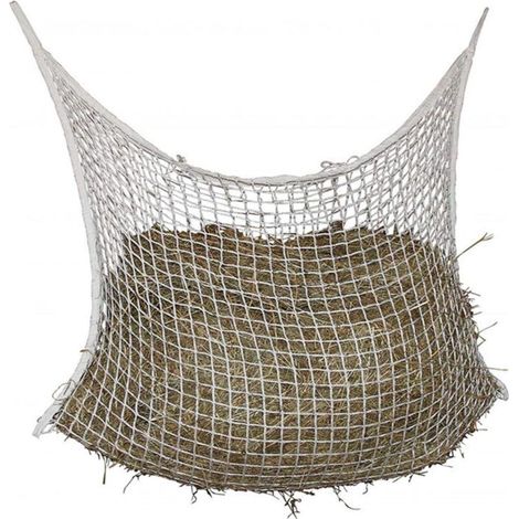 Filet à foin en nylon tressé pour une journée entière, alimentation lente, chevaux, moutons - Taille : 120 x 90 cm