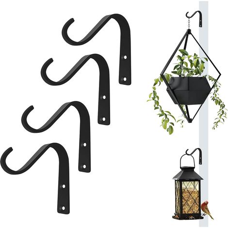 Crochet de suspension pour plantes, 10,2 cm, lot de 4, pour mangeoire à oiseaux (1/4)