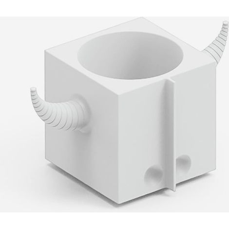 Vaso design da esterno in polietilene resistente Orot - Bianco (1/4)