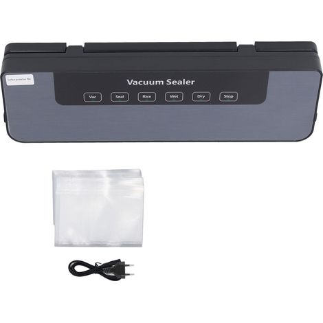 Ortviai Scelleuse sous vide automatique 80 kPa – 50 sacs inclus, mode sec & humide, pour conservation alimentaire (1/5)