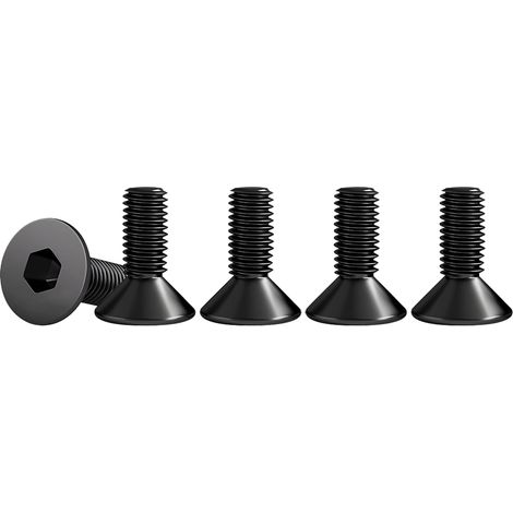 Senkkopfschrauben – 50er-Packung – Edelstahl A2 – Vollgewinde M4x10 mm – Heimwerker- und Maschinenbau – Schwarz DIN 7991 (1/5)
