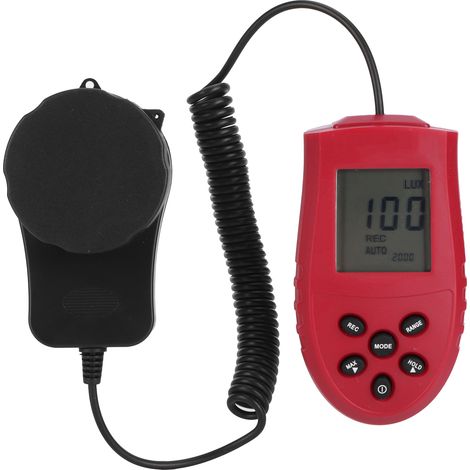 HS1010A Luxmètre Numérique Portable à Affichage LCD pour Mesure de Lumière et d'Éclairement