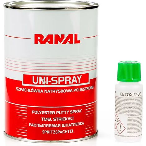 Spritzspachtel 1,2kg + Härterflasche RANAL (1/2)