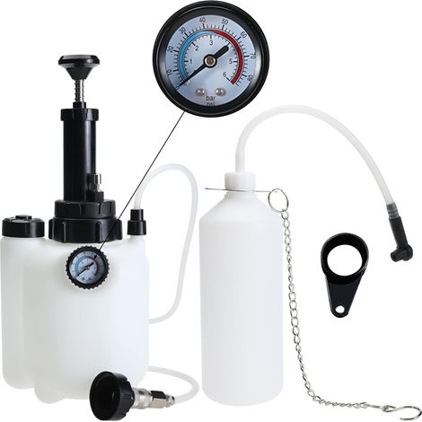 3L Universal Brake Bleeder, Car Brake Fluid Bleeder, Manual Brake Air Vent + E20 Adapter (1/5)