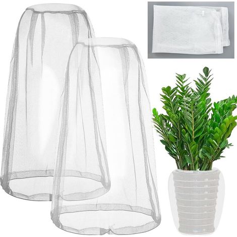 2 sacs de protection des fruits, 46x46cm, filet anti-insectes à mailles fines, filet anti-insectes de jardin, protection des plantes contre le gel, filet à fruits de jardin, filet anti-insectes