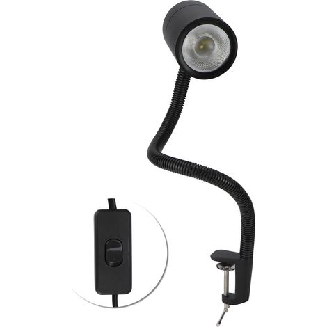 Lumière de travail étanche 18W 18LED puces ajustable avec pince fixe, prise US 110-220V (1/5)