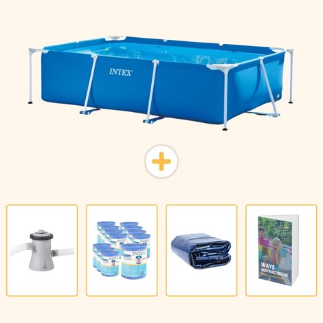 Intex Piscine Tubulaire Rectangulaire - 260x160x65 cm - 5-pièces  SCB118 (1/5)