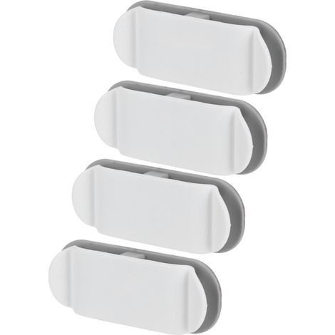 Lot de 4 clips de fixation multifonctions pour câbles de données, organisateur de fils pour la maison et le bureau (1/5)