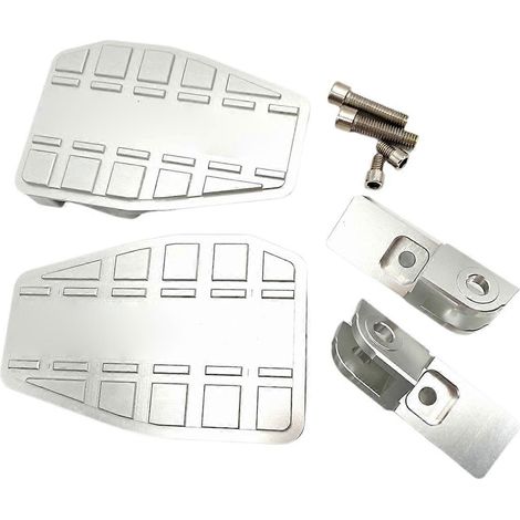 Vergrößertes, silbernes, rutschfestes Tempomatpedal für Motorräder (1/5)